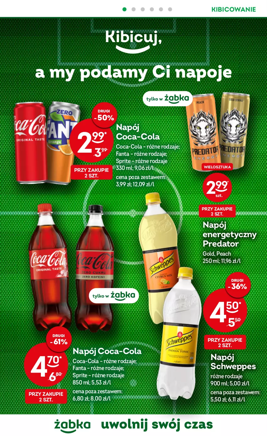 Gazetka promocyjna Żabka - ważna 09.11 do 15.11.2022 - strona 8 - produkty: BIC, Coca-Cola, Fa, Fanta, Napój, Napój energetyczny, Napoje, Schweppes, Sprite