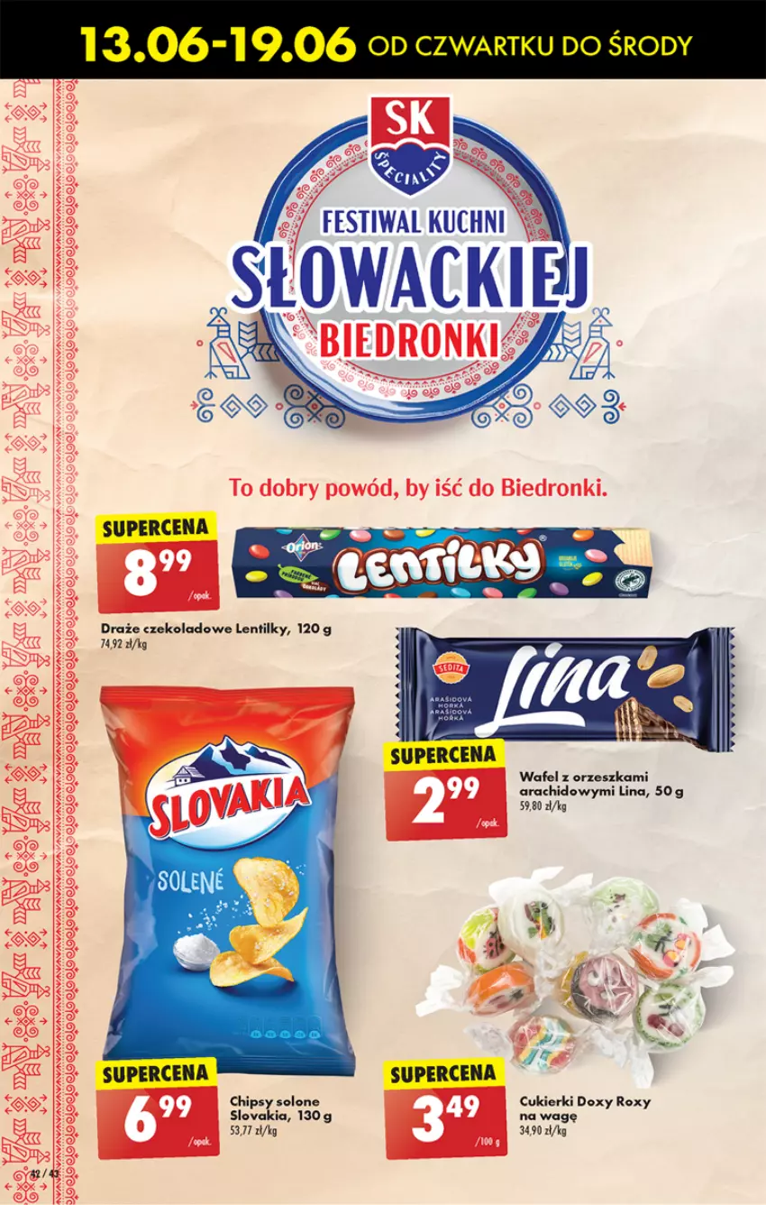 Gazetka promocyjna Biedronka - Od czwartku - ważna 13.06 do 19.06.2024 - strona 50 - produkty: Chipsy, Cukier, Cukierki, Por