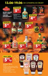 Gazetka promocyjna Biedronka - Od czwartku - Gazetka - ważna od 19.06 do 19.06.2024 - strona 29 - produkty: Kurczak, Ketchup, Sos, Pur, Mus, Gin, Stek, Klej, Burger, Grill, Mango, Heinz