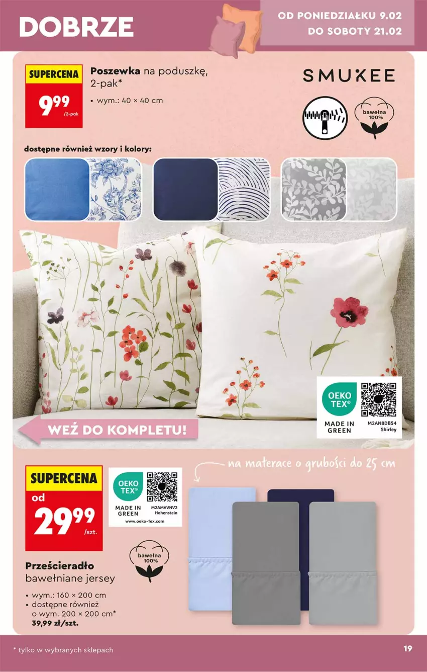 Gazetka promocyjna Biedronka - Okazje Tygodnia - ważna 07.02 do 21.02.2026 - strona 19 - produkty: Prześcieradło, Wełna
