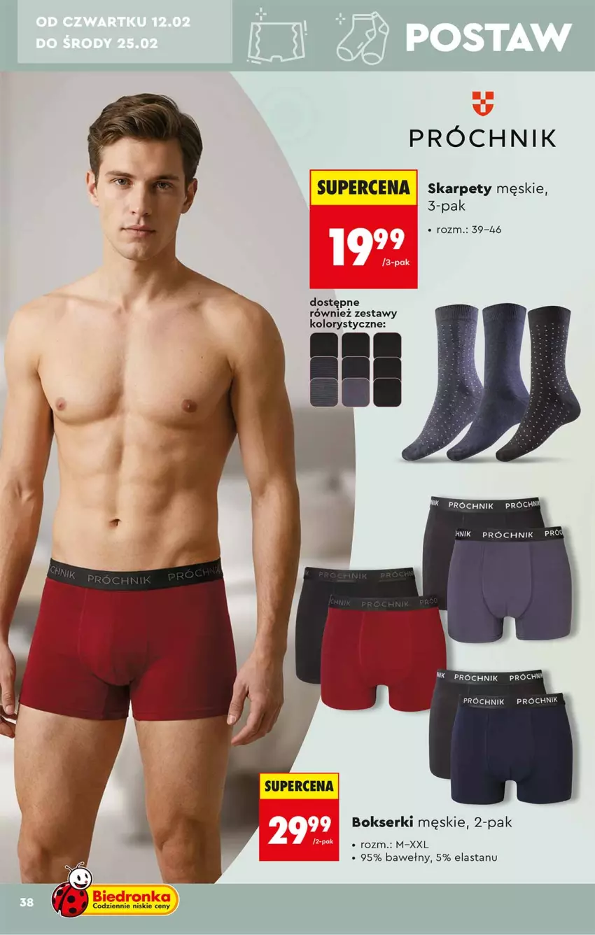 Gazetka promocyjna Biedronka - Okazje Tygodnia - ważna 07.02 do 21.02.2026 - strona 38 - produkty: Bokserki, Karp, Ser