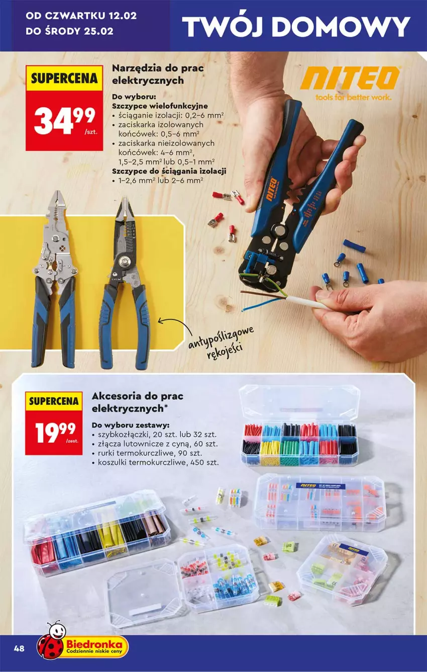 Gazetka promocyjna Biedronka - Okazje Tygodnia - ważna 07.02 do 21.02.2026 - strona 48 - produkty: Kosz, Rurki, Szczypce