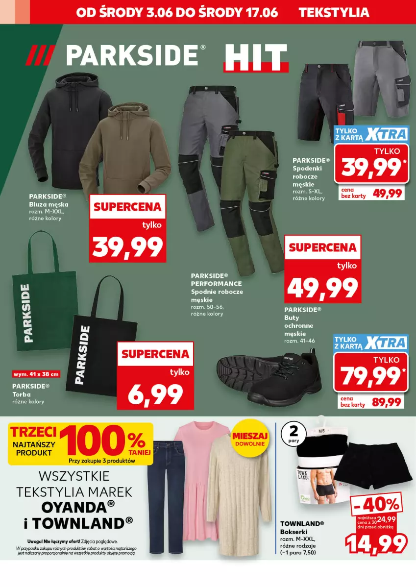 Gazetka promocyjna Kaufland - Kaufland - ważna 03.06 do 17.06.2026 - strona 10 - produkty: Bluza, Bokserki, Buty, Parkside, Por, Ser, Spodnie, Waga