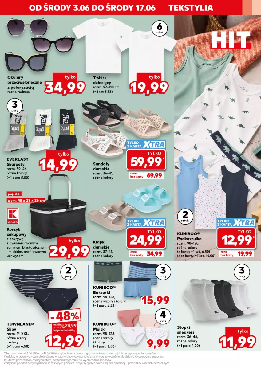 Gazetka promocyjna Kaufland - Kaufland - ważna 03.06 do 17.06.2026 - strona 11 - produkty: Bokserki, Dzieci, Karp, Kosz, Koszulka, Majtki, Sandał, Ser, Slipy, T-shirt, Top