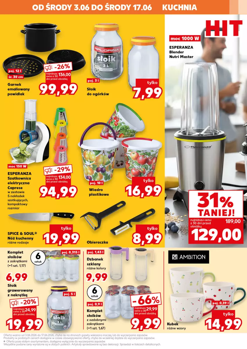 Gazetka promocyjna Kaufland - Kaufland - ważna 03.06 do 17.06.2026 - strona 13 - produkty: Blender, Dzbanek, Garnek, Gra, Kubek, Kuchnia, Obieraczka, Szatkownica