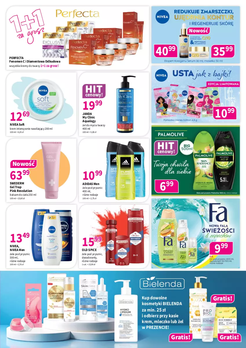 Gazetka promocyjna Drogerie Polskie - Gazetka - ważna 08.05 do 31.05.2026 - strona 3 - produkty: Adidas, Balsam do ciała, Bielenda, Clin, Dezodorant, Gra, Mleczko, Nivea, Nivea Men, Old Spice, Perfecta