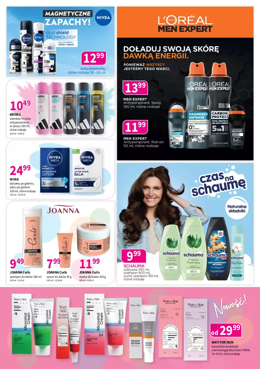 Gazetka promocyjna Drogerie Polskie - Gazetka - ważna 08.05 do 31.05.2026 - strona 4 - produkty: Adidas, Antyperspirant, Joanna, Maska, Nivea, Rum, Ser, Serum, Szampon