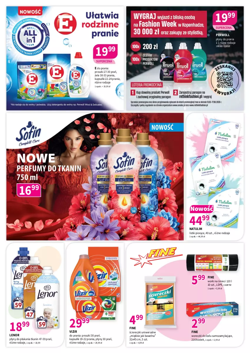 Gazetka promocyjna Drogerie Polskie - Gazetka - ważna 08.05 do 31.05.2026 - strona 8 - produkty: Lenor, Perwoll, Stek, Vizir, Wełna, Woreczki do lodu, Worki na śmiec, Worki na śmieci