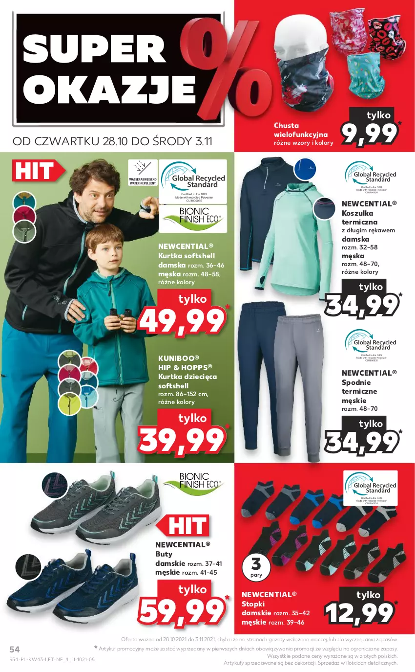 Gazetka promocyjna Kaufland - OFERTA TYGODNIA - ważna 28.10 do 03.11.2021 - strona 54 - produkty: Buty, Chusta, Dzieci, Gra, Kosz, Koszulka, Kurtka, Kurtka dziecięca, Kurtka softshell, Spodnie, Top