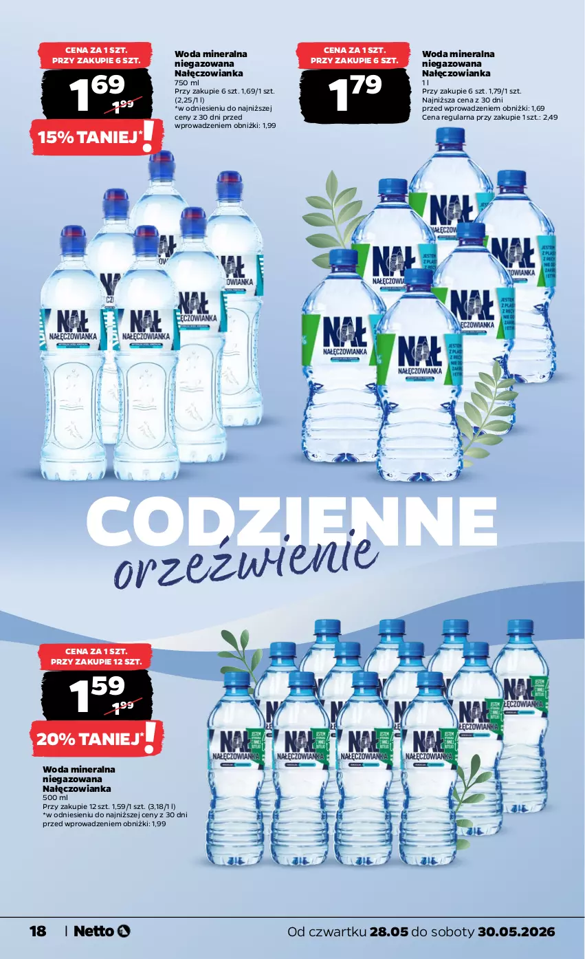 Gazetka promocyjna Netto - Od Czwartku - ważna 28.05 do 30.05.2026 - strona 18 - produkty: Nałęczowianka, Woda, Woda mineralna