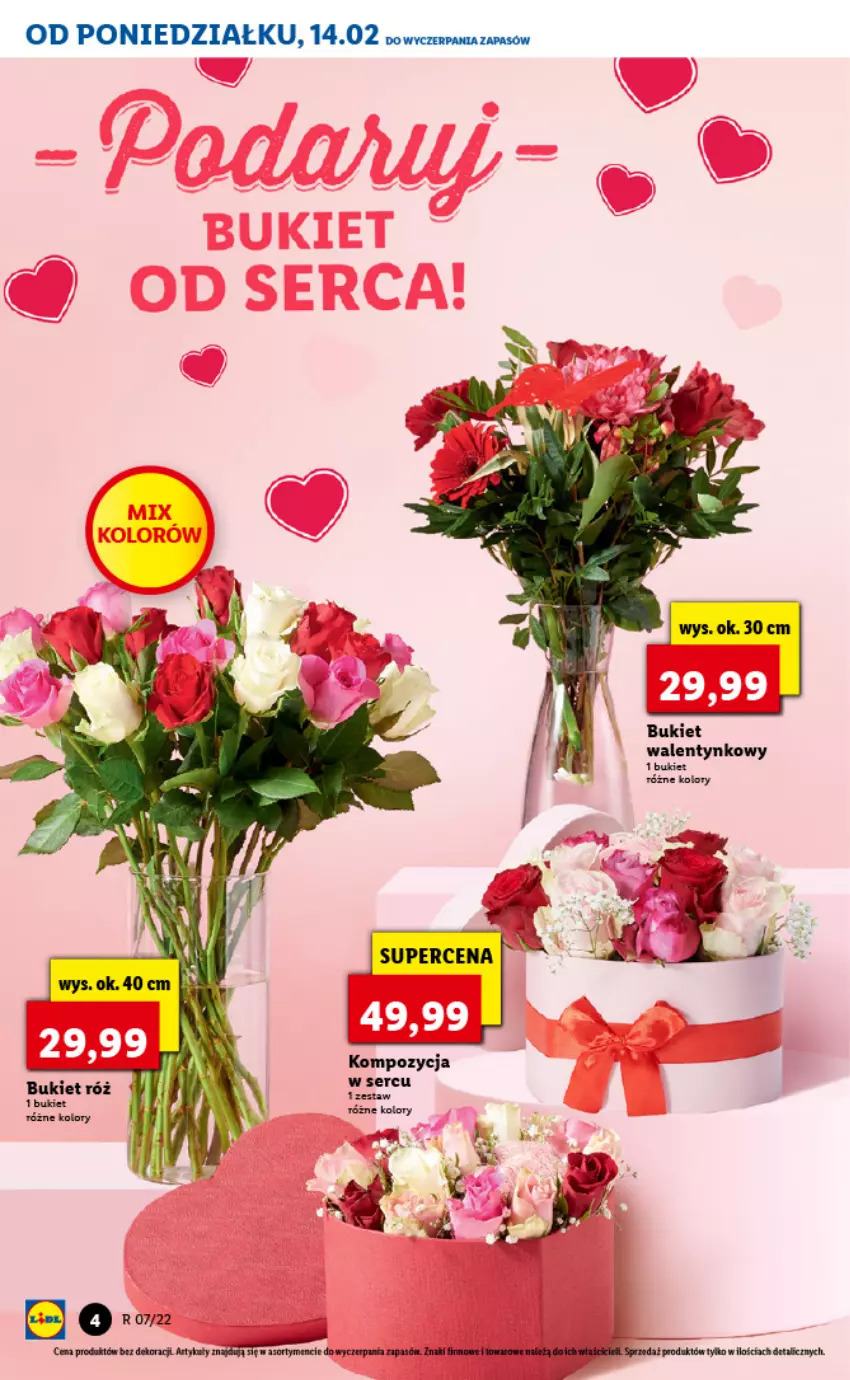 Gazetka promocyjna Lidl - GAZETKA - ważna 14.02 do 16.02.2022 - strona 4 - produkty: Bukiet, Gra