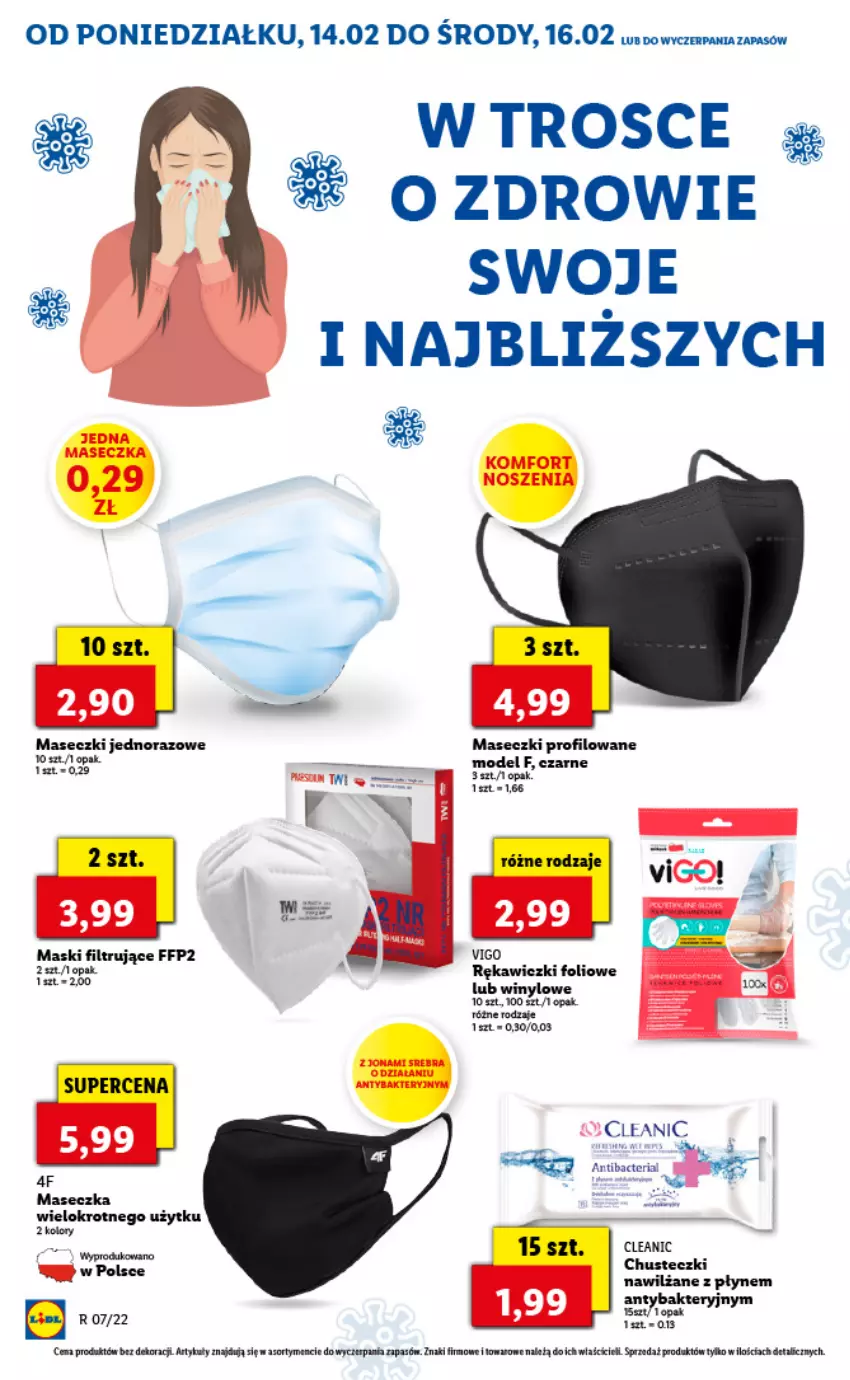 Gazetka promocyjna Lidl - GAZETKA - ważna 14.02 do 16.02.2022 - strona 60 - produkty: Chusteczki, Cleanic, JBL, Rama, Zdrowie