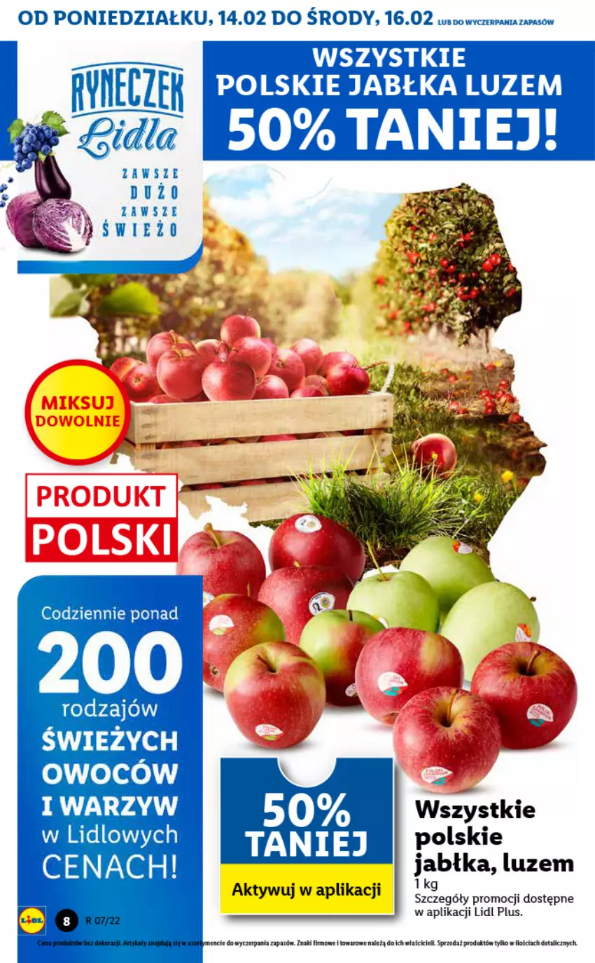 Gazetka promocyjna Lidl - GAZETKA - ważna 14.02 do 16.02.2022 - strona 8 - produkty: Jabłka, Koc