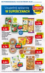Gazetka promocyjna Lidl - GAZETKA - Gazetka - ważna od 16.02 do 16.02.2022 - strona 43 - produkty: Sałatka, Hummus, Sos, Mus, Focaccia, Pasta warzywna, O Bag, Dega, Sałatka warzywna, Sałat, Bagietka, Surimi, Fa