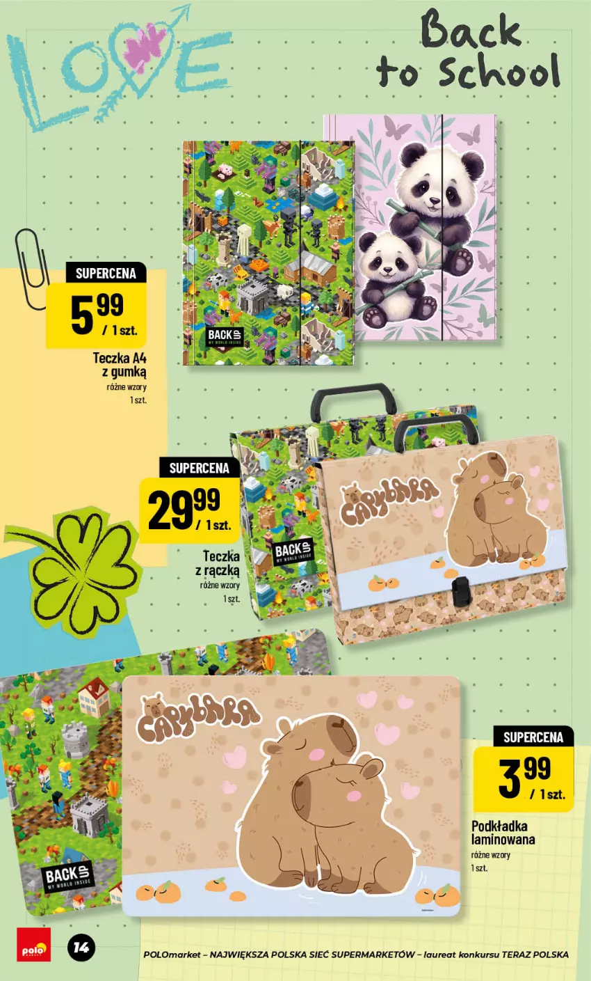 Gazetka promocyjna PoloMarket - Back to school - ważna 24.07 do 10.09.2026 - strona 14 - produkty: Laur, Podkład, Podkładka, Tera