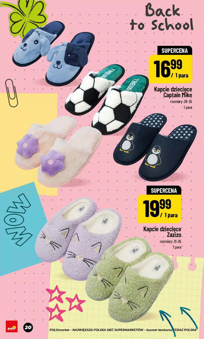 Gazetka promocyjna PoloMarket - Back to school - ważna 24.07 do 10.09.2026 - strona 20 - produkty: Dzieci, Kapcie, Laur