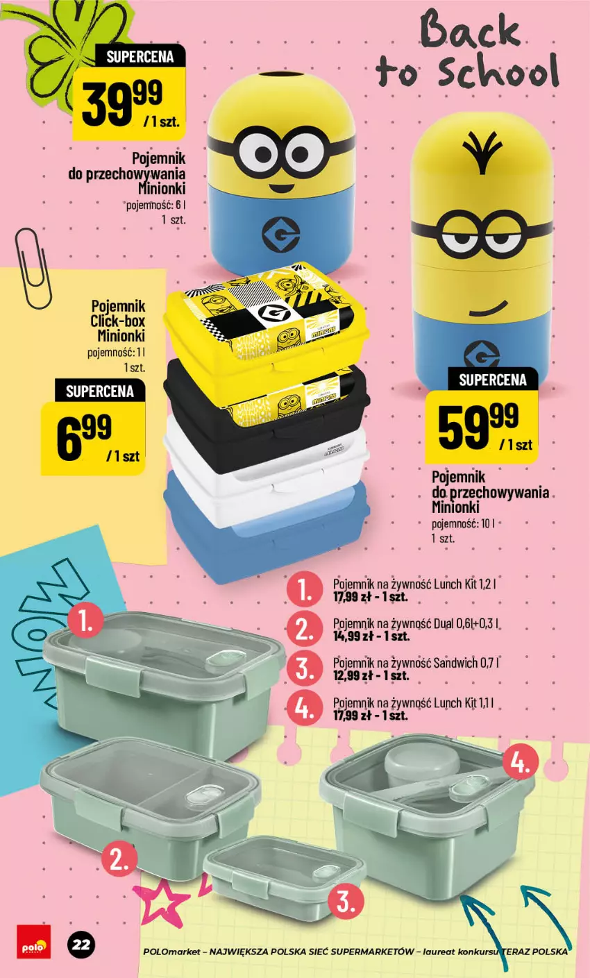 Gazetka promocyjna PoloMarket - Back to school - ważna 24.07 do 10.09.2026 - strona 22 - produkty: Pojemnik, Pojemnik do przechowywania