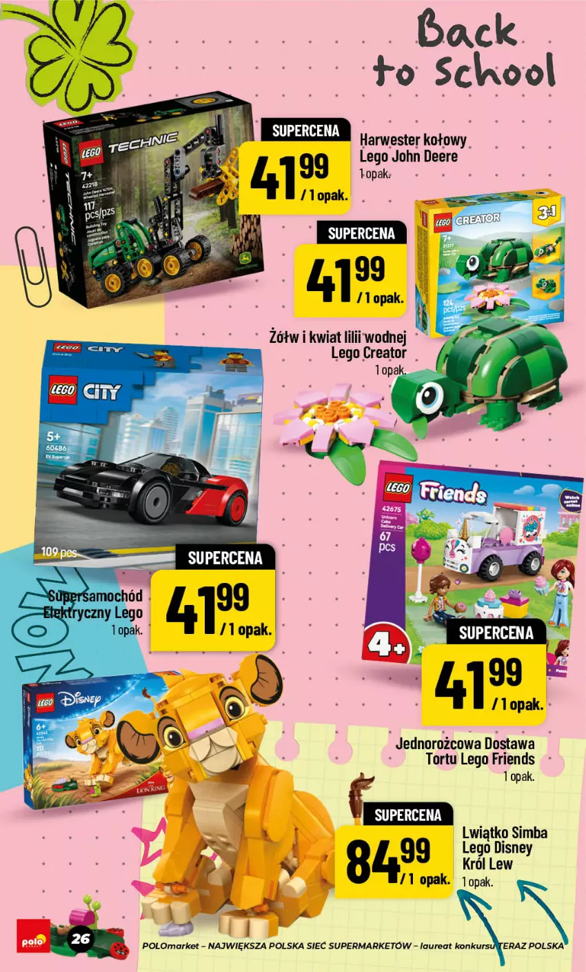 Gazetka promocyjna PoloMarket - Back to school - ważna 24.07 do 10.09.2026 - strona 26 - produkty: Disney, LEGO, LEGO Creator, LEGO Friends