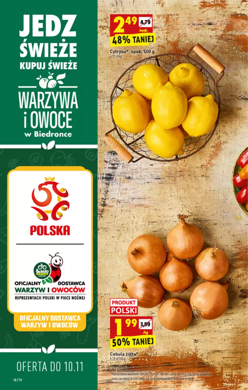 Gazetka promocyjna Biedronka - W tym tygodniu - ważna 08.11 do 13.11.2021 - strona 18 - produkty: Cebula, Noż, Warzywa