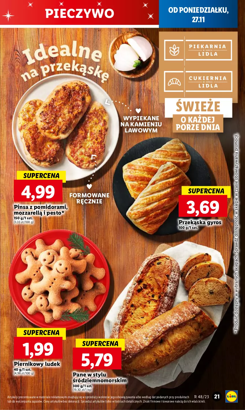 Gazetka promocyjna Lidl - GAZETKA - ważna 27.11 do 29.11.2023 - strona 33 - produkty: Gyros, Pesto, Piec, Pieczywo, Piernik, Por