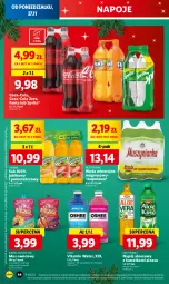 Gazetka promocyjna Lidl - GAZETKA - Gazetka - ważna od 29.11 do 29.11.2023 - strona 56 - produkty: Sok, Pur, Mus, Ananas, Kawa, Coca-Cola, Napoje, Muszynianka, Tymbark, Oshee, Fanta, Woda mineralna, Woda, Sprite, Mango, Napój, Magnez, Fa