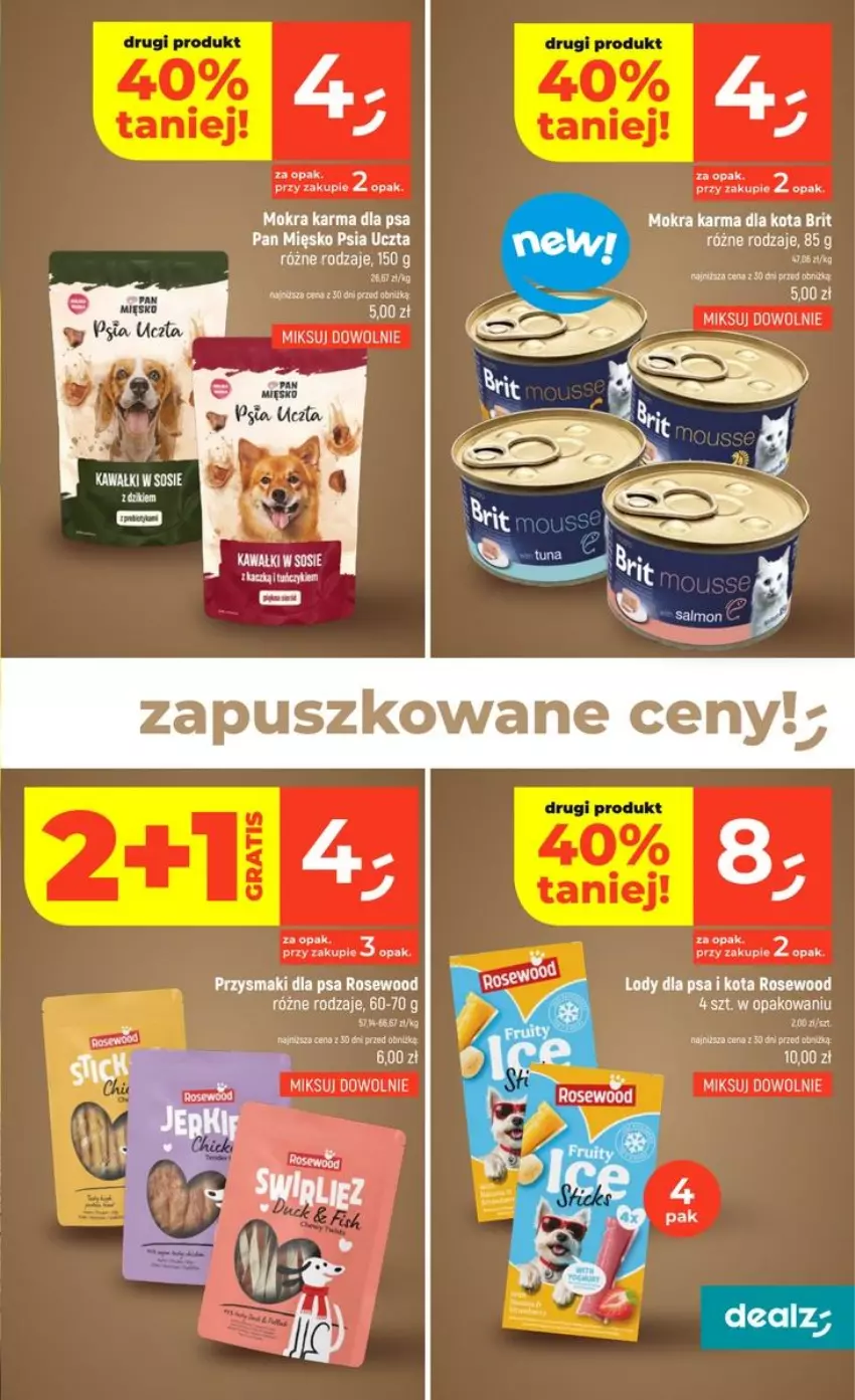 Gazetka promocyjna Dealz - NOWA GAZETKA - ważna 02.07 do 08.07.2026 - strona 45 - produkty: Brit, Lody, Mokra karma, Przysmaki