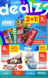 Gazetka promocyjna Dealz - NOWA GAZETKA - Gazetka - ważna od 08.07 do 08.07.2026 - strona 1 - produkty: Kinder Bueno, Mirinda, Coca-Cola, Pepsi, Schweppes, Tonik, Lipton, Napój gazowany, Baton, Fanta, Sprite, Napój, Lenor, Kinder, Fa
