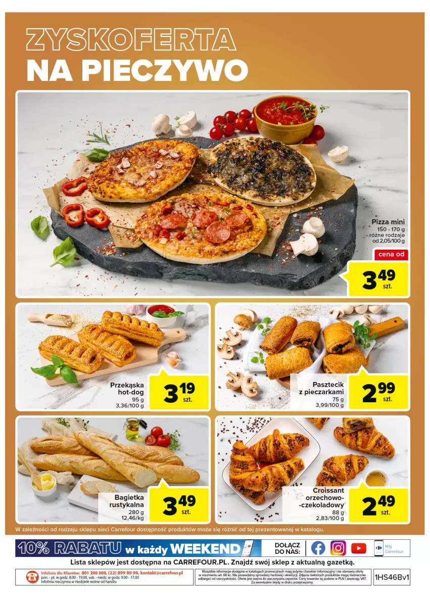Gazetka promocyjna Carrefour - Gazetka Targ świeżości - ważna 15.11 do 21.11.2022 - strona 4 - produkty: Croissant, LG, Piec, Pieczarka, Pizza, Rust
