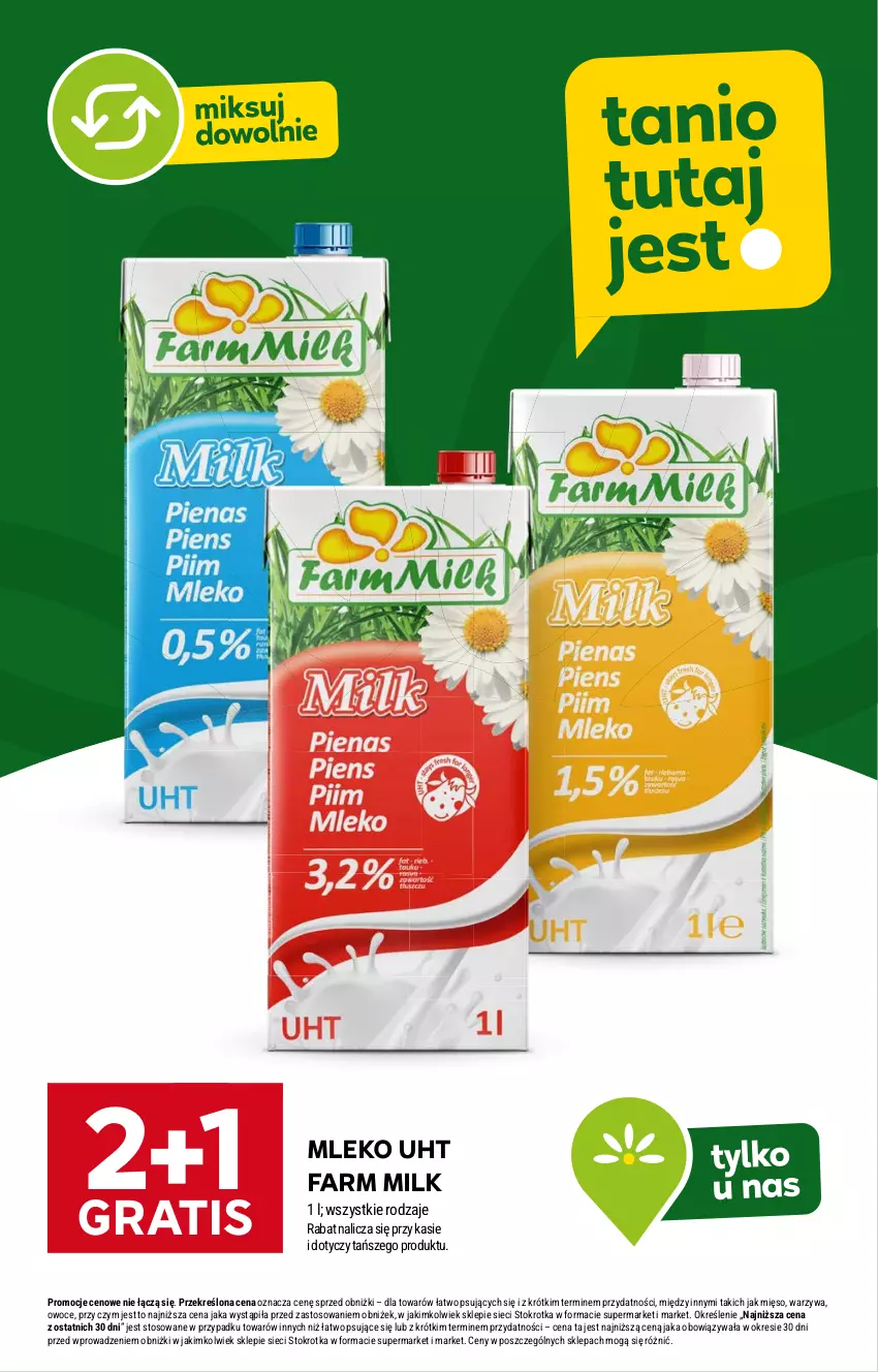 Gazetka promocyjna Stokrotka - Supermarket - ważna 16.01 do 22.01.2025 - strona 6 - produkty: Fa, Farm Milk, Gra, Mięso, Mleko, Owoce, Warzywa