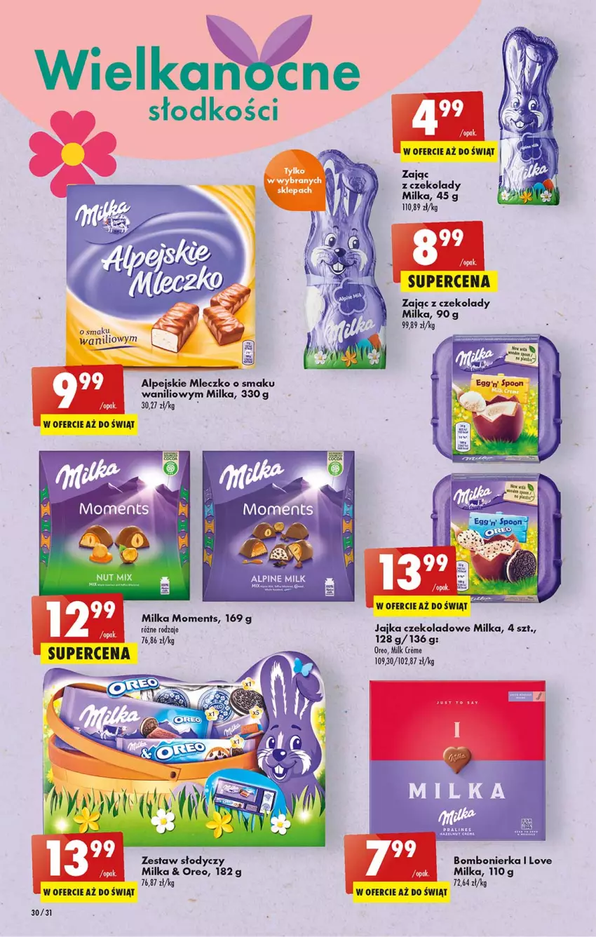 Gazetka promocyjna Biedronka - W tym tygodniu - ważna 24.03 do 30.03.2022 - strona 30 - produkty: Milka, Mleczko, Moments, Oreo