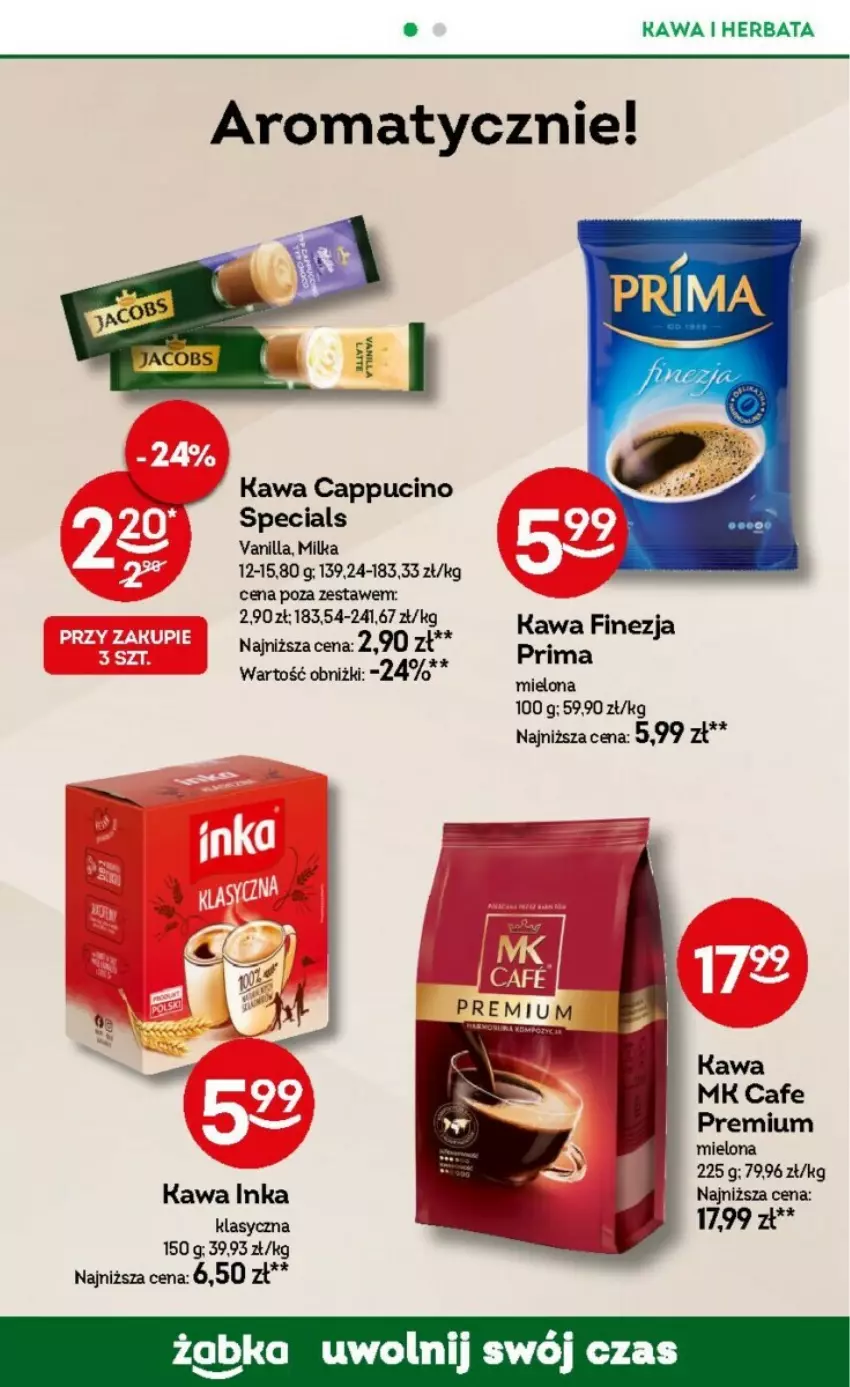 Gazetka promocyjna Żabka - ważna 05.06 do 18.06.2024 - strona 61 - produkty: Herbata, Inka, Kawa, LG, Milka, Prima