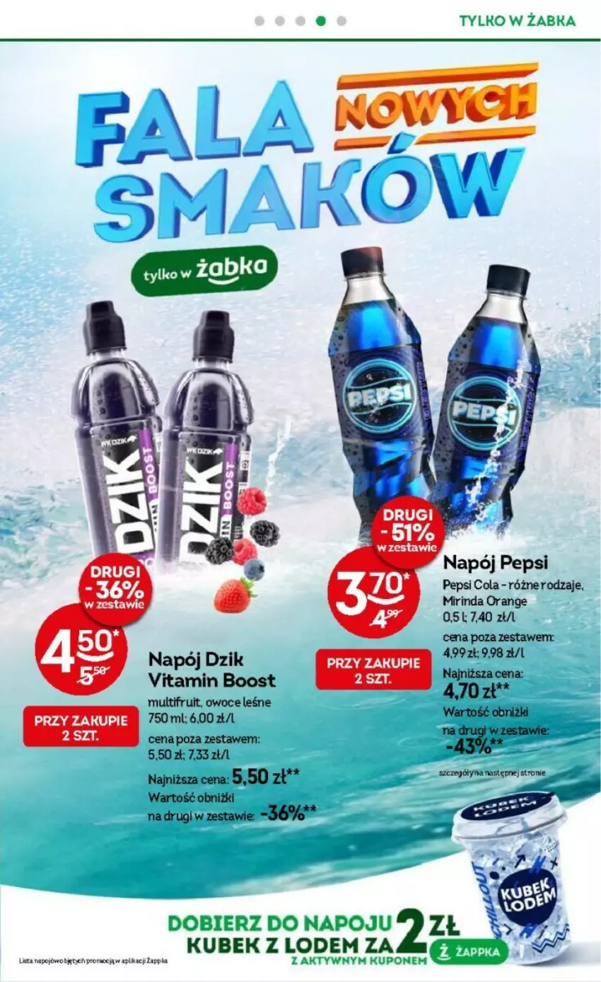 Gazetka promocyjna Żabka - ważna 05.06 do 18.06.2024 - strona 67 - produkty: Kubek, Mirinda, Napój, Owoce, Pepsi