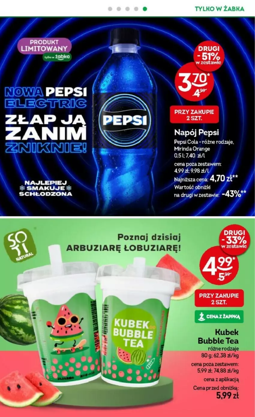 Gazetka promocyjna Żabka - ważna 05.06 do 18.06.2024 - strona 71 - produkty: Arbuz, Mirinda, Napój, Pepsi