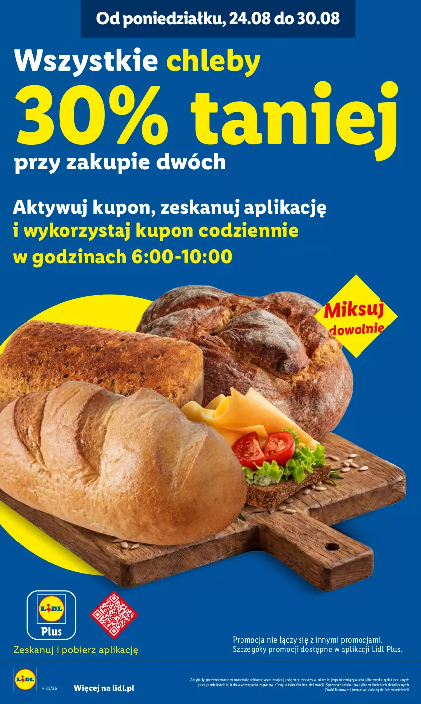 Gazetka promocyjna Lidl - Gazetka ważna od 24.08 do 26.08 - ważna 24.08 do 26.08.2026 - strona 18 - produkty: Chleb