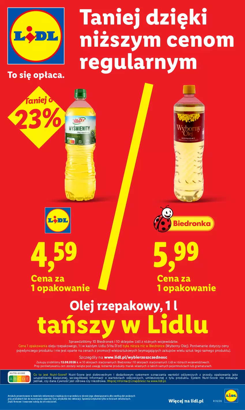 Gazetka promocyjna Lidl - Gazetka ważna od 24.08 do 26.08 - ważna 24.08 do 26.08.2026 - strona 3 - produkty: Gra, Olej, Olej rzepakowy, Por, Rama