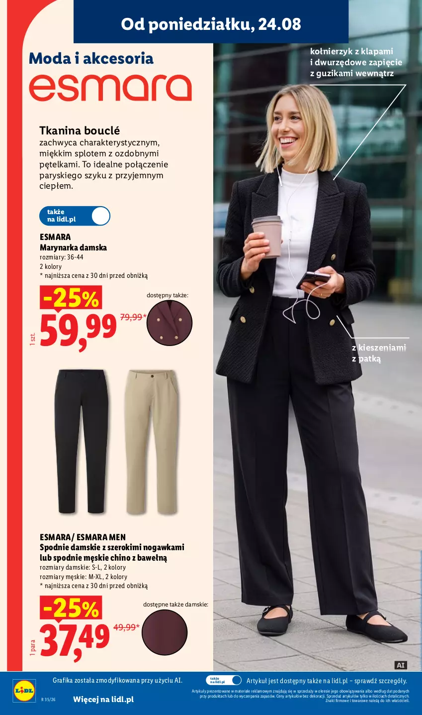 Gazetka promocyjna Lidl - Gazetka ważna od 24.08 do 26.08 - ważna 24.08 do 26.08.2026 - strona 32 - produkty: Gra, Grafika, Moda, Spodnie