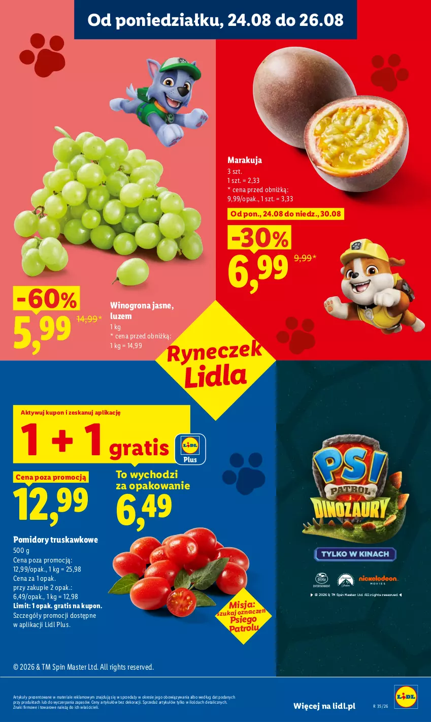 Gazetka promocyjna Lidl - Gazetka ważna od 24.08 do 26.08 - ważna 24.08 do 26.08.2026 - strona 41 - produkty: Gra, Pomidory, Ser, Wino, Winogrona