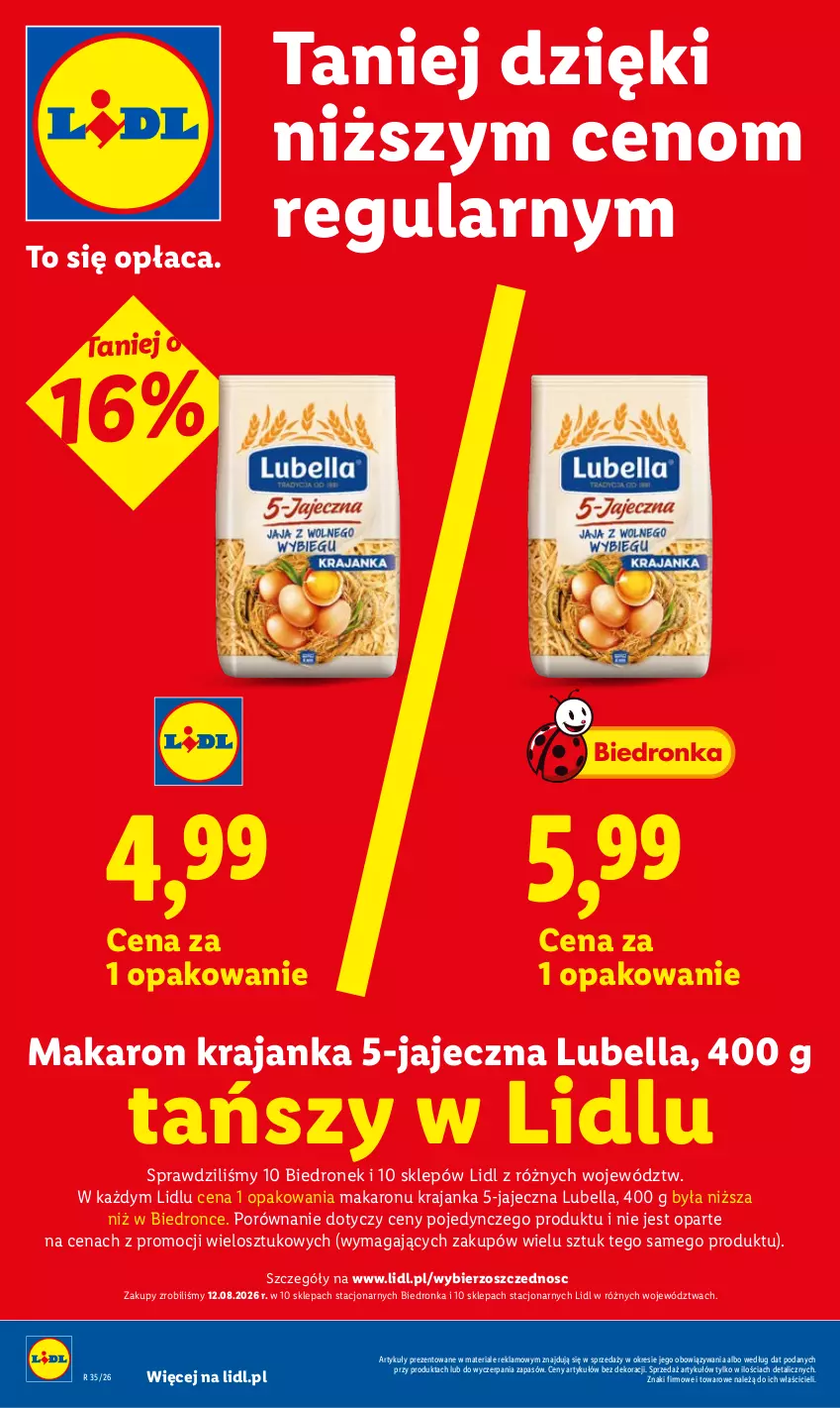 Gazetka promocyjna Lidl - Gazetka ważna od 24.08 do 26.08 - ważna 24.08 do 26.08.2026 - strona 6 - produkty: Bell, Bella, Lubella, Makaron, Por