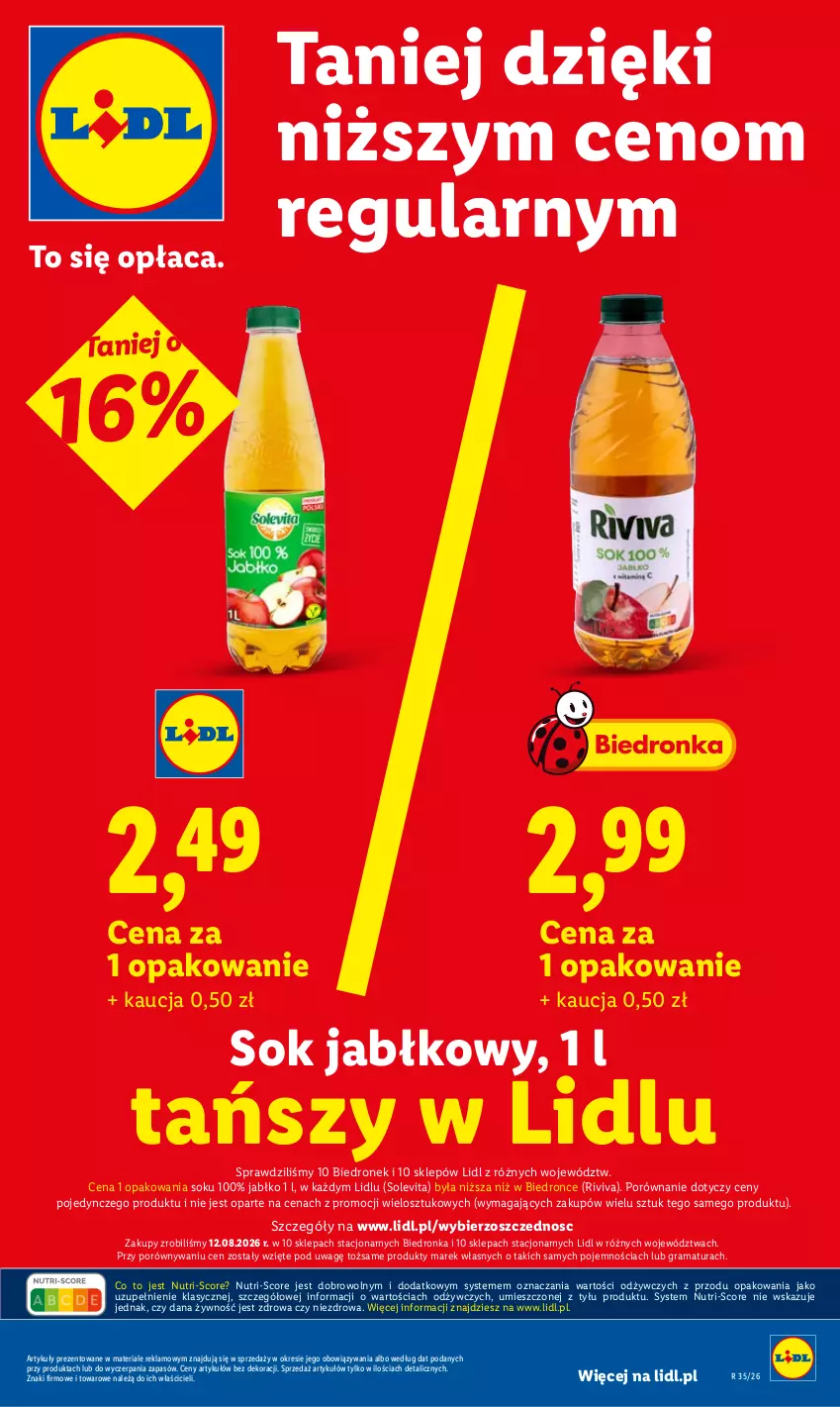 Gazetka promocyjna Lidl - Gazetka ważna od 24.08 do 26.08 - ważna 24.08 do 26.08.2026 - strona 7 - produkty: Gra, Por, Rama, Sok, Sok jabłkowy