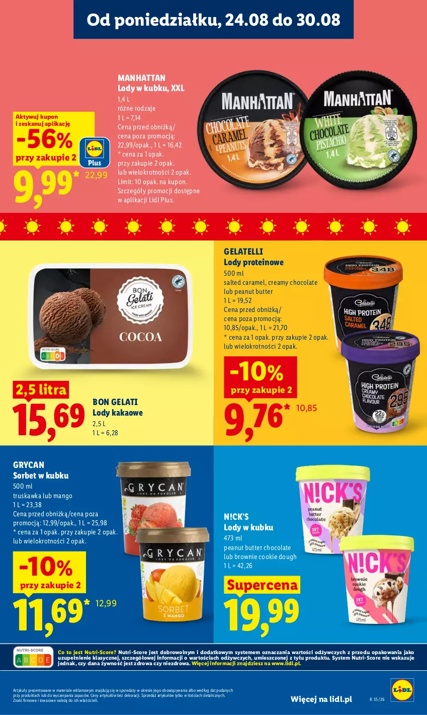 Gazetka promocyjna Lidl - Gazetka ważna od 24.08 do 26.08 - ważna 24.08 do 26.08.2026 - strona 71 - produkty: Brownie, Gry, Kakao, Lody, Mango