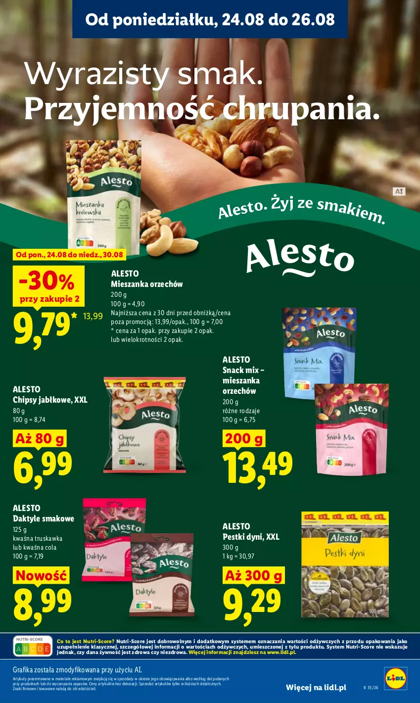 Gazetka promocyjna Lidl - Gazetka ważna od 24.08 do 26.08 - ważna 24.08 do 26.08.2026 - strona 79 - produkty: Chipsy, Daktyle, Gra, Grafika, Pestki dyni