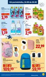Gazetka promocyjna Lidl - Gazetka ważna od 24.08 do 26.08 - Gazetka - ważna od 26.08 do 26.08.2026 - strona 69 - produkty: Puma, Mus, Piórnik, Plecak, LANA, Kubuś, Woda, Napój