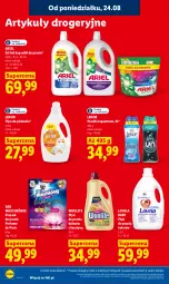 Gazetka promocyjna Lidl - Gazetka ważna od 24.08 do 26.08 - Gazetka - ważna od 26.08 do 26.08.2026 - strona 92 - produkty: Płyn do prania, Lovela, Proszek do prania, Perfum, Perełki zapachowe, Woolite, Płyn do płukania, König, Ariel, Kapsułki do prania, Lenor