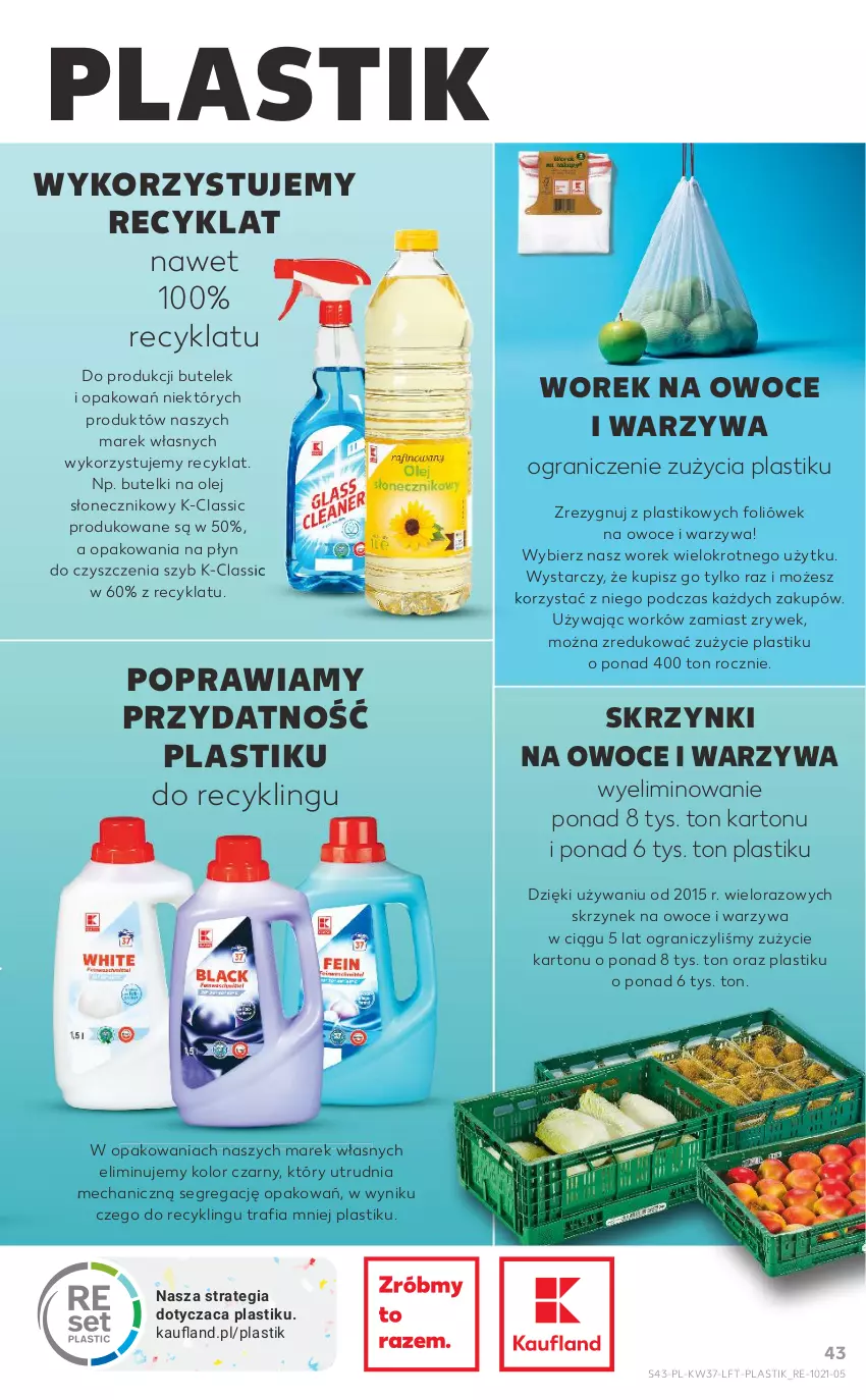 Gazetka promocyjna Kaufland - OFERTA TYGODNIA - ważna 16.09 do 22.09.2021 - strona 43 - produkty: Gra, Olej, Olej słonecznikowy, Owoce, Warzywa