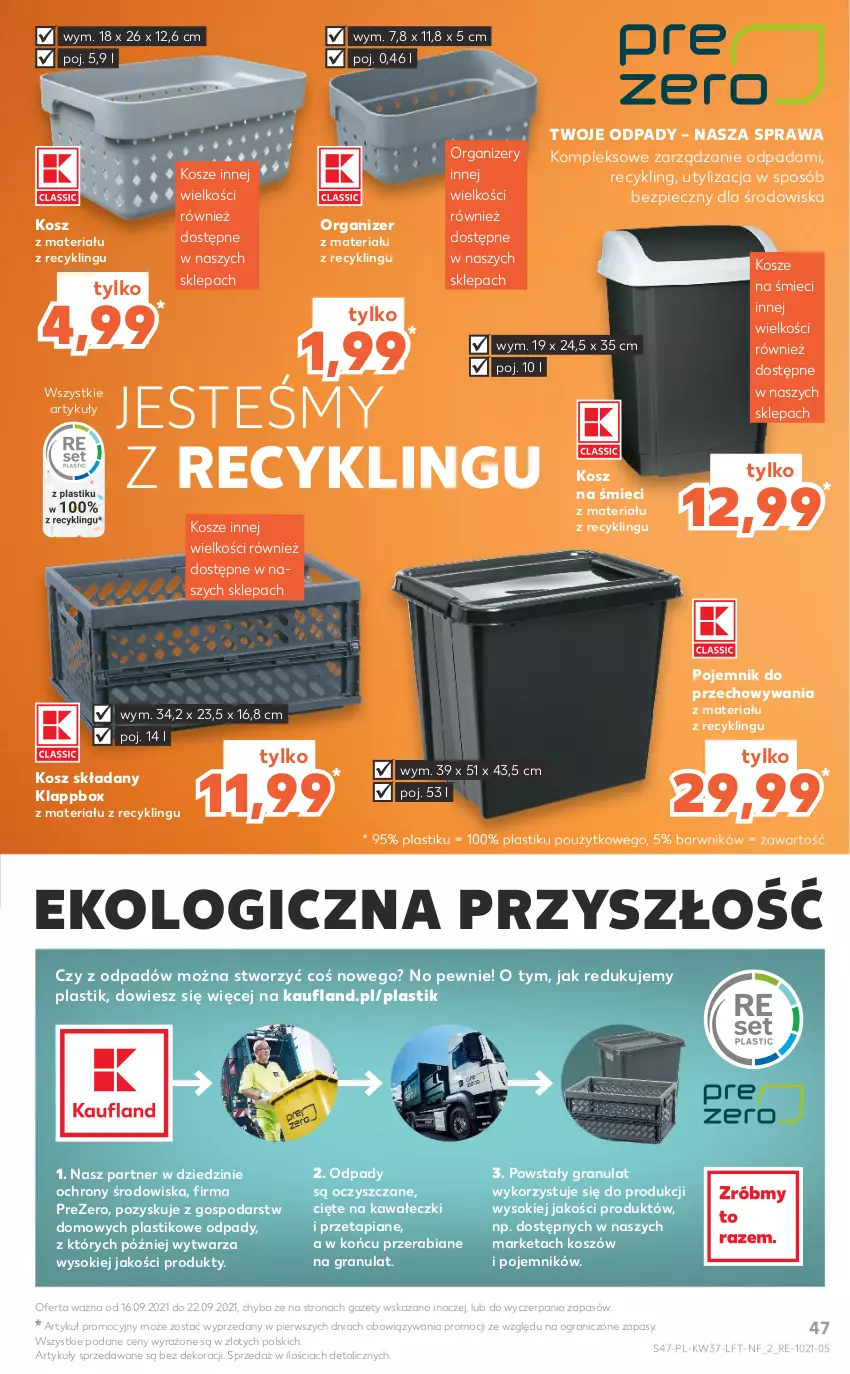 Gazetka promocyjna Kaufland - OFERTA TYGODNIA - ważna 16.09 do 22.09.2021 - strona 47 - produkty: Gra, Kawa, Kosz, Organizer, Piec, Pojemnik, Pojemnik do przechowywania, Sok