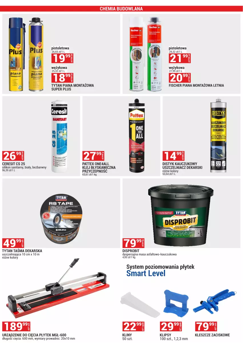 Gazetka promocyjna Merkury Market - ważna 01.06 do 30.06.2025 - strona 19 - produkty: Ceresit, Fa, Klej, LANA, Pistolet, Silikon sanitarny, Tytan