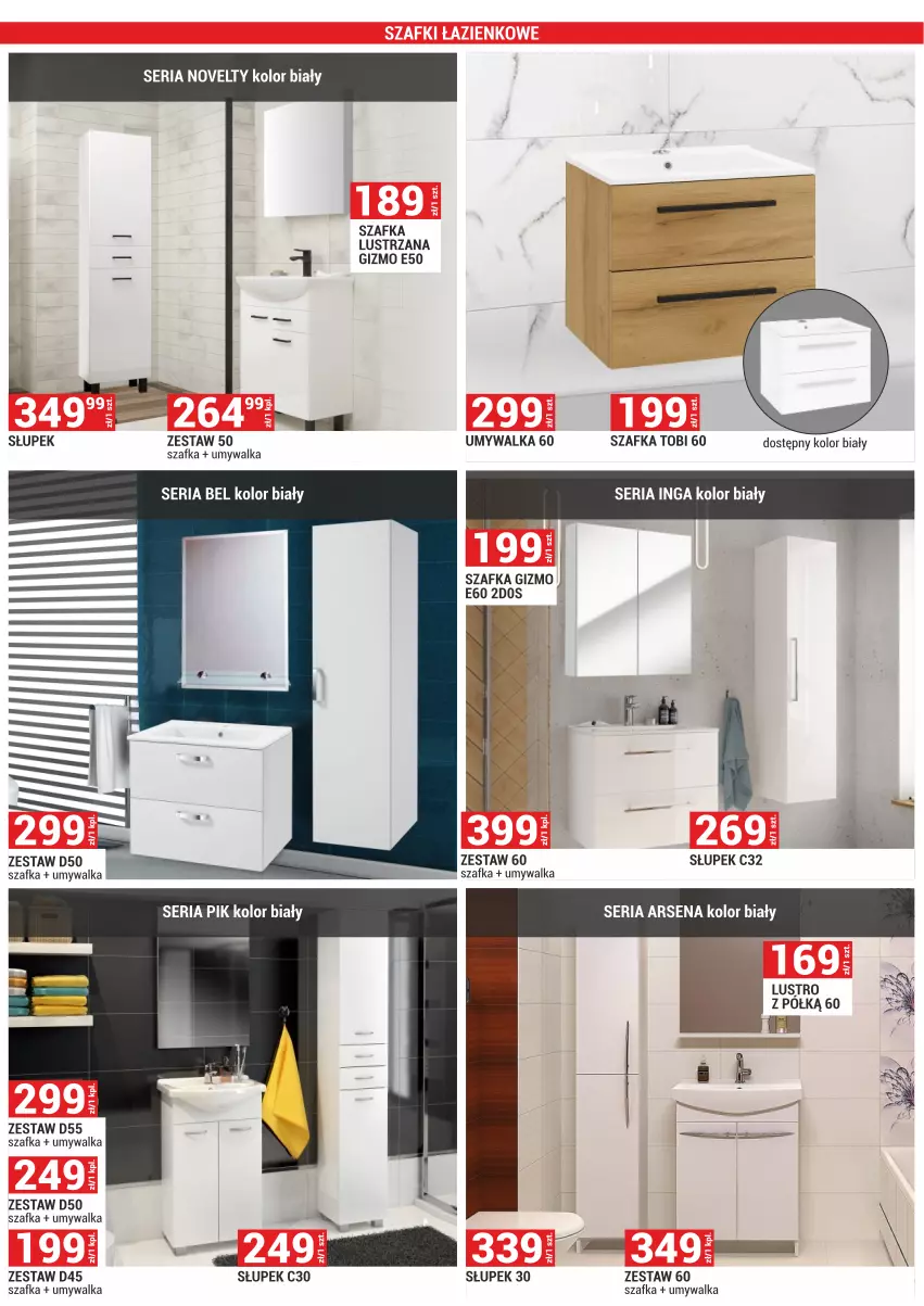 Gazetka promocyjna Merkury Market - ważna 01.06 do 30.06.2025 - strona 5 - produkty: Lustro, Ser, Słupek, Szafka, Umywalka