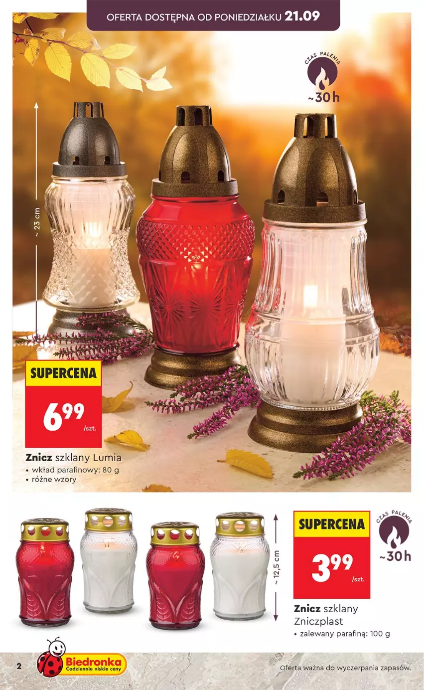 Gazetka promocyjna Biedronka - Gazetka - ważna 21.09 do 28.09.2026 - strona 2 - produkty: Znicz