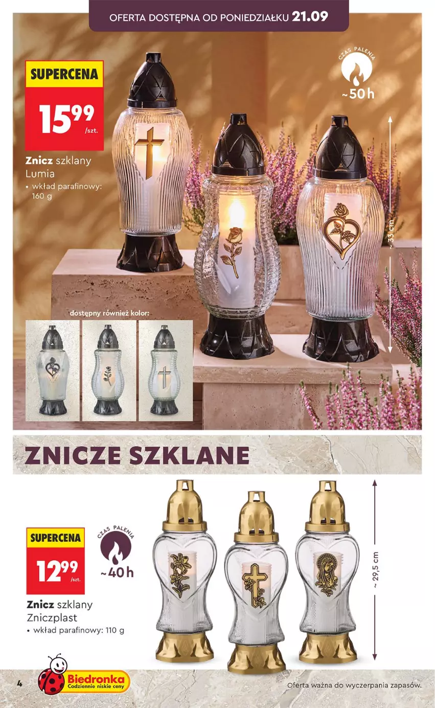 Gazetka promocyjna Biedronka - Gazetka - ważna 21.09 do 28.09.2026 - strona 4 - produkty: Znicz