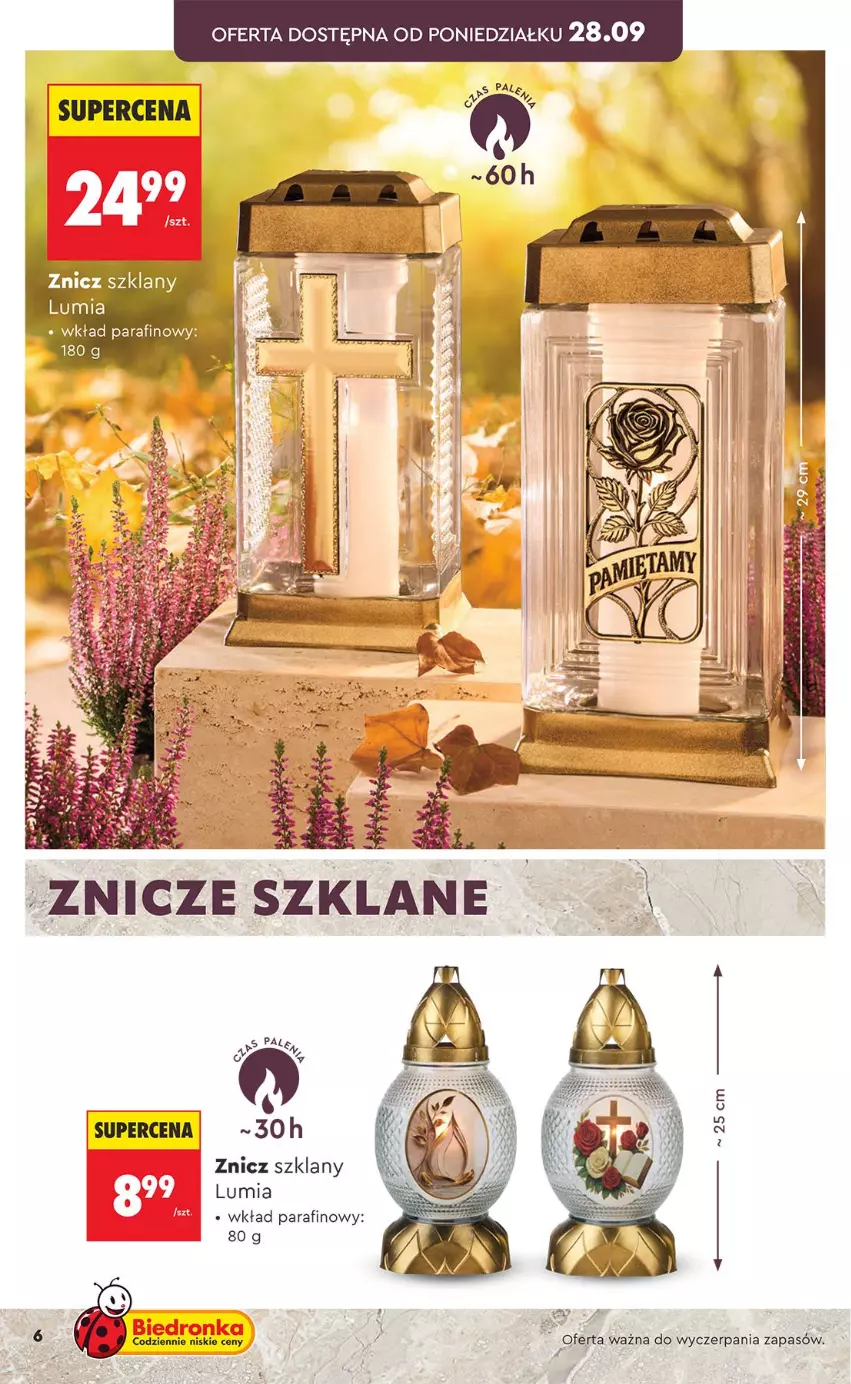 Gazetka promocyjna Biedronka - Gazetka - ważna 21.09 do 28.09.2026 - strona 6 - produkty: Znicz